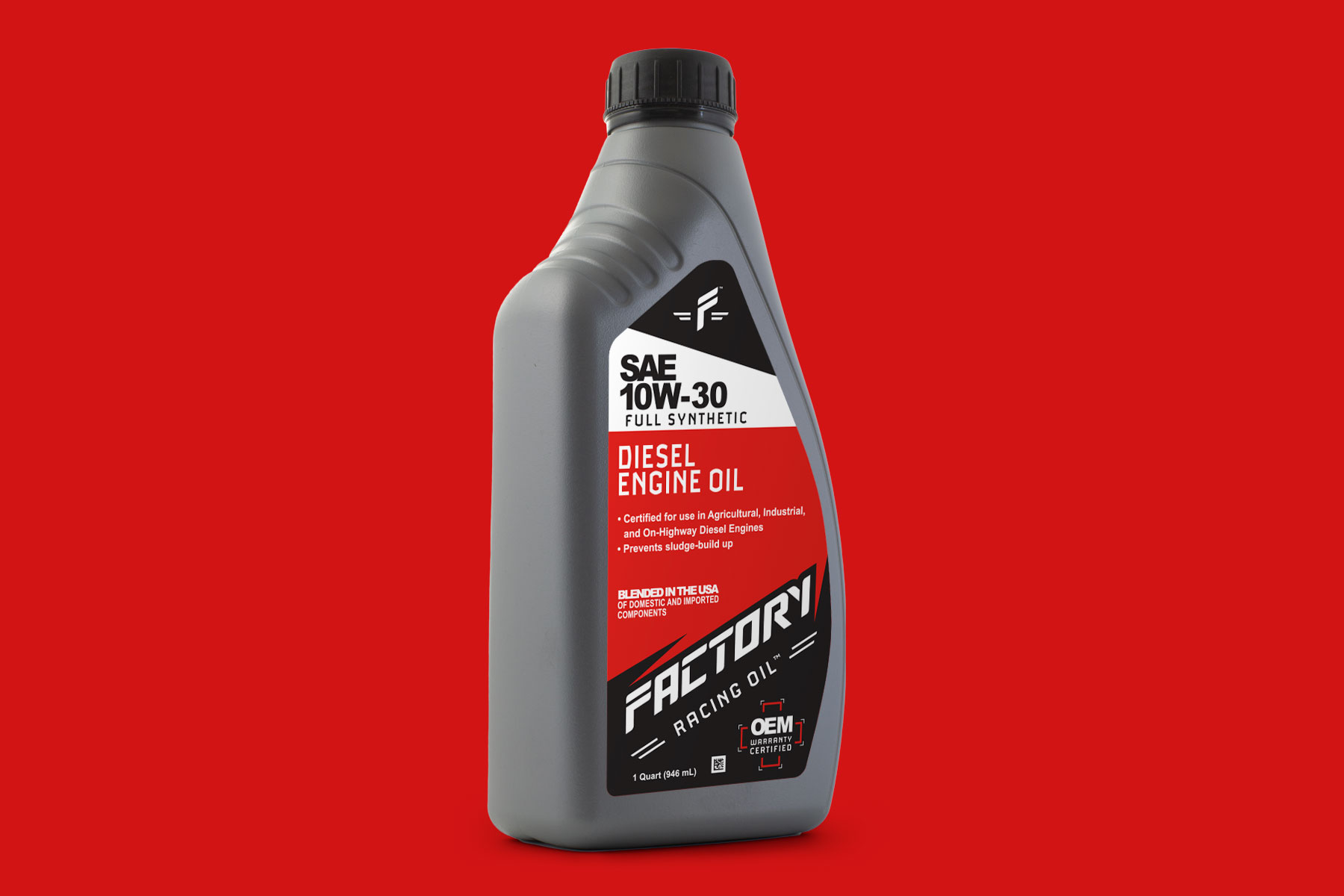 Factory Racing Oil 10W-30 quart bottle